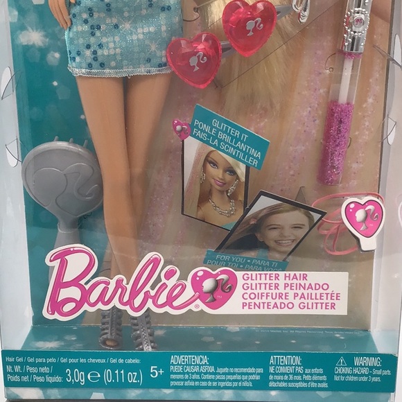 Mattel Barbie Loves Glitter Hair Play Set - Picture 3 of 7
